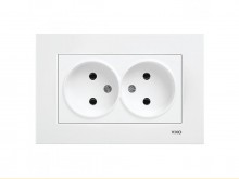Розетка 2 скр VI KO Карре Karre